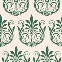 Elegance Damask classical luxury seamless pattern background vector