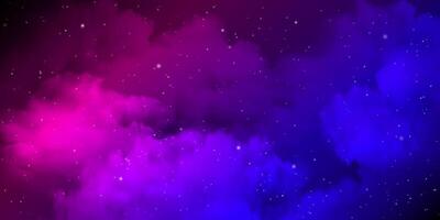 Realistic cosmic outer space background vector