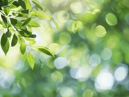 AI generated Green Nature Background photo