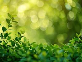 AI generated Green Nature Background photo