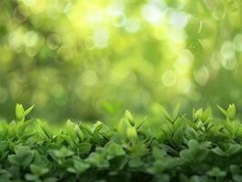 AI generated Green Nature Background photo