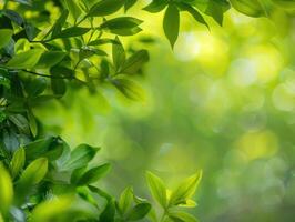 AI generated Green Nature Background photo