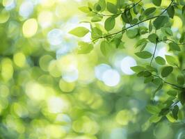 AI generated Green Nature Background photo