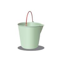 Light Green Bucket vector