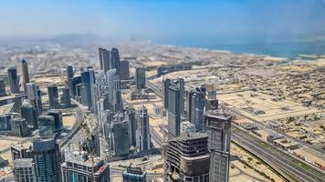 dubai y sus más hermosa atracciones escaparate el epítome de moderno lujo y arquitectónico maravillas foto