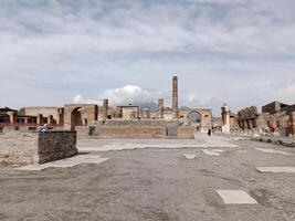 Pompeii, the ancient Roman city buried by the eruption of Mount Vesuvius, stands as a UNESCO World Heritage Site, offering a unique glimpse into daily life during the Roman Empire. photo