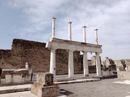 Pompeii, the ancient Roman city buried by the eruption of Mount Vesuvius, stands as a UNESCO World Heritage Site, offering a unique glimpse into daily life during the Roman Empire. photo