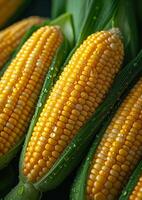 ai generado maíz es grapa comida en muchos países foto