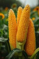ai generado maíz es grapa comida en muchos países foto