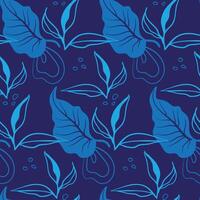 Seamless  Flower pattern Background vector