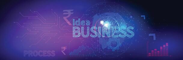 Businessman management with a secure network connection. Safeguarding the growth of the financial, technological Vector eps