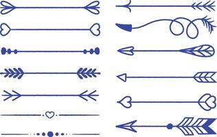 Flat Arrows Vector illustration design element set. background