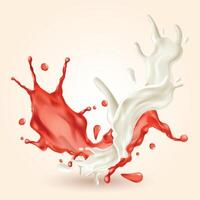 Vector Milk Red wine Splash drop Cows sheep vector Background