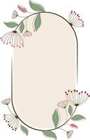 Frame flowers of spring Vector background