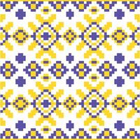 Ornamental texture with flower silhouettes Seamless Pixel base Pattern Background Vector