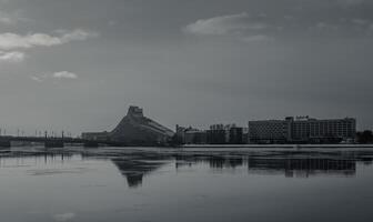 Latvian National Library or Castle of Light at sunset 1 photo