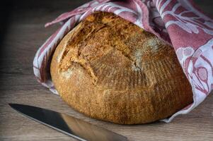 delicious homemade whole grain bread fresh from the oven 3 photo