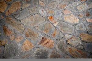 floor covered with natural stone as a background 6 photo