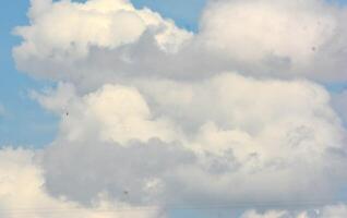 photo of a view of clouds and clear blue sky