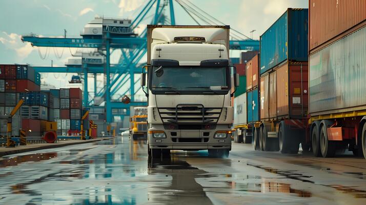 Transport Company Profile Template Stock Photos Images and Backgrounds
