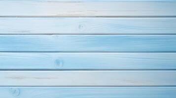 AI Generated Blue wooden background with high resolution. Top view Copy space photo