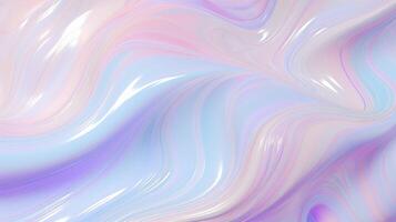 AI Generated Pink and Blue Abstract Background With Smooth Wave photo