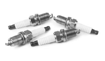 Spark plugs isolated photo