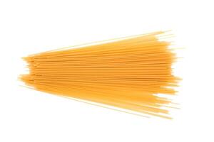 espaguetis en blanco foto