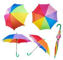 paraguas en blanco foto