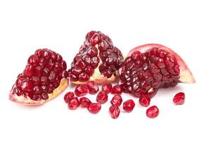 Pomegranate on white photo