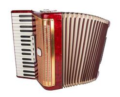 Retro accordion isolated photo