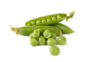 Green peas isolated photo