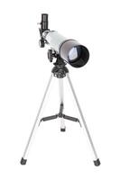 Modern telescope isolated photo