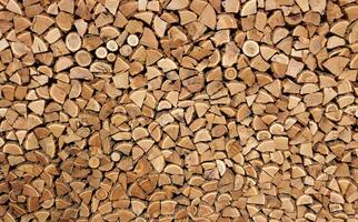 Background of dry firewood photo