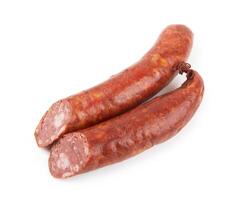 Farm smoked sausage photo