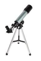 Modern telescope isolated photo