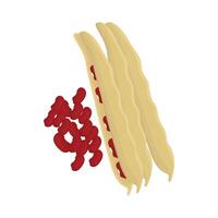 Illustration of red bean vector