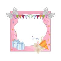 Illustration of birthday frame vector