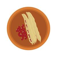 Illustration of red bean vector