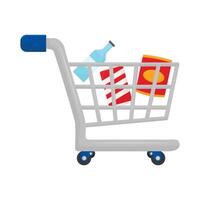 Illustration of shopping cart vector