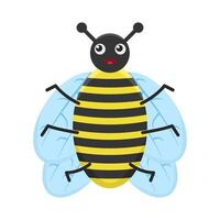 Illustration of cute bee vector