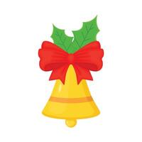 Illustration of Christmas bell vector