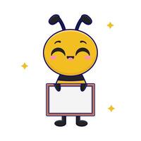 Illustration of cute bee vector