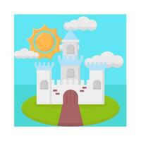 ilustración del castillo vector