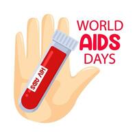 Illustration of world aids day vector
