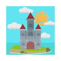 Illustration of castle vector