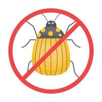 Illustration of no bugs vector