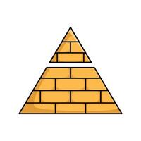 Illustration of Egypt pyramid vector