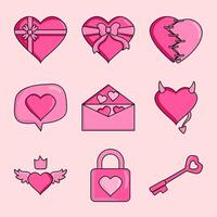 Illustration of love pack vector