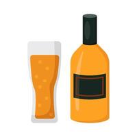ilustración de alcohol bebida vector